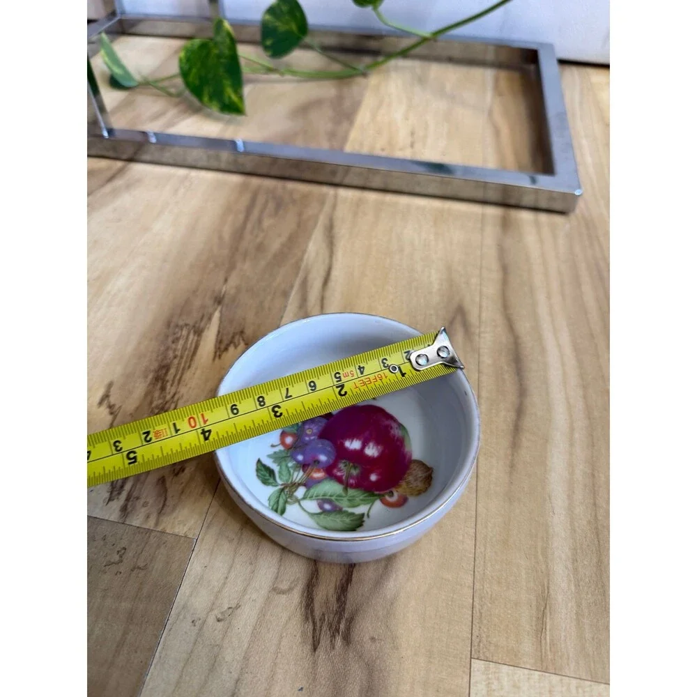 Small Ceramic Bowl with Fruit Design